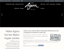 Tablet Screenshot of hotel-agora.com